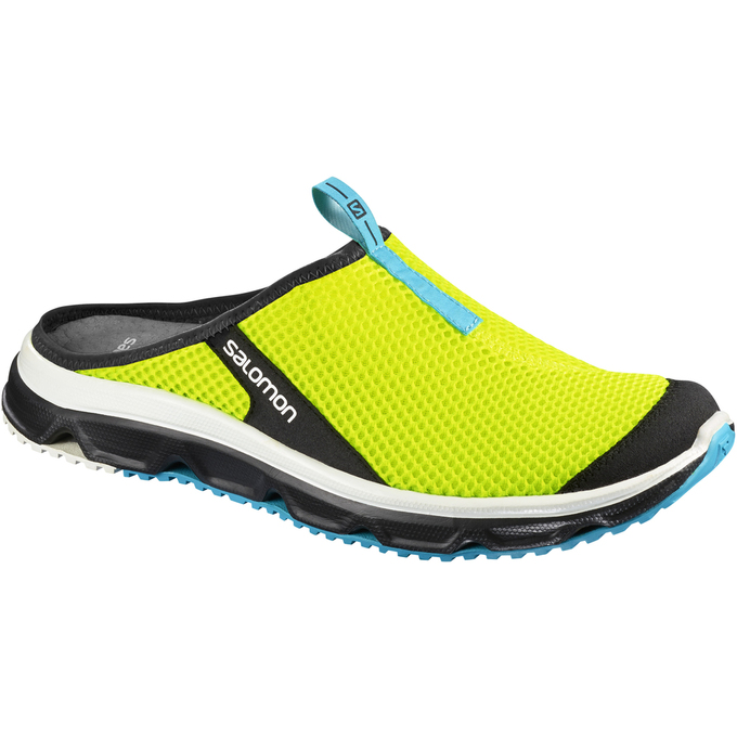 Salomon Singapore Mens Sandals - RX SLIDE 3.0 Fluorescent Green | 17320-LCVH